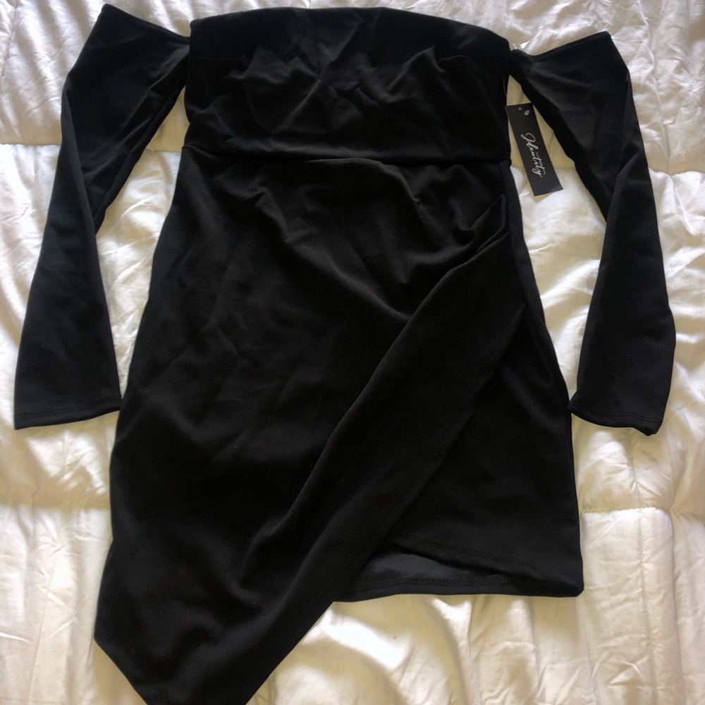 Off the Shoulder Little Black Dress